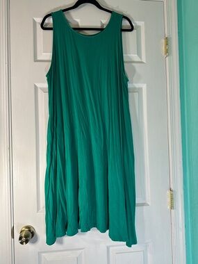 Sleeveless Teal Swing Dress - Versatile Everyday Style